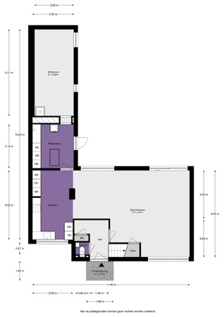 Floorplan - A.A. Meerenburghstraat 3, 3291 HE Strijen